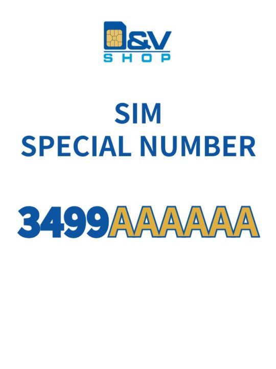 SIM Vodafone Special Number 3499AAAAAA