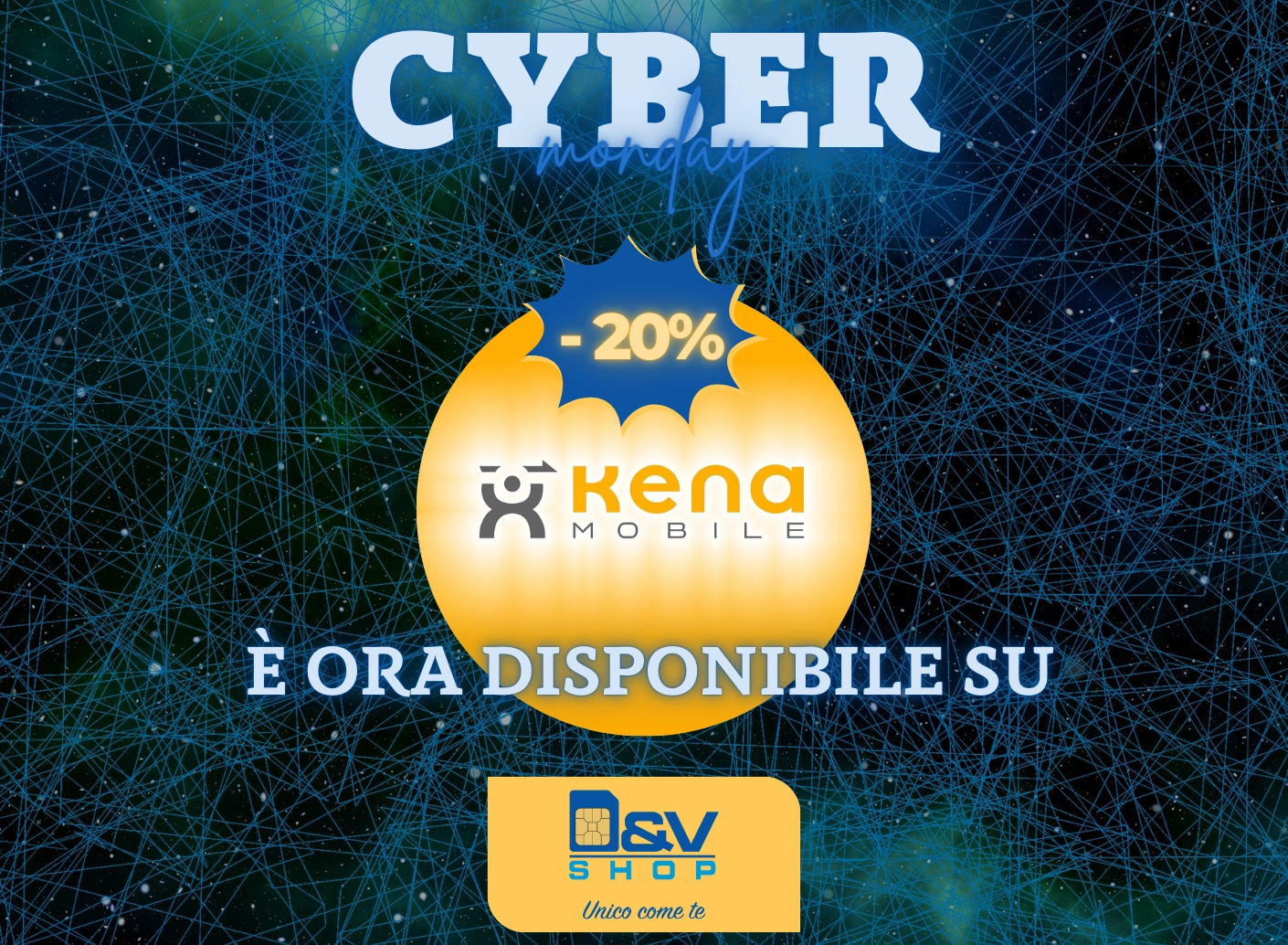 Cyber monday: -20% sulle SIM Kena Mobile!