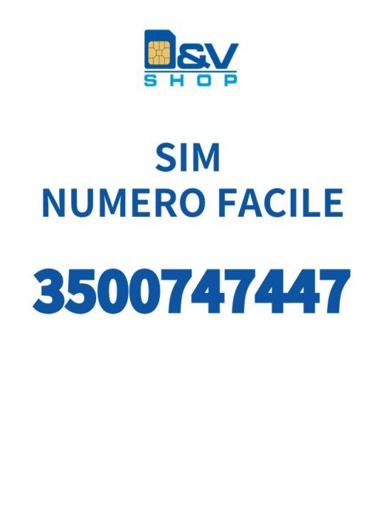 SIM Kena Mobile Numero Facile 3500747447 Da Attivare