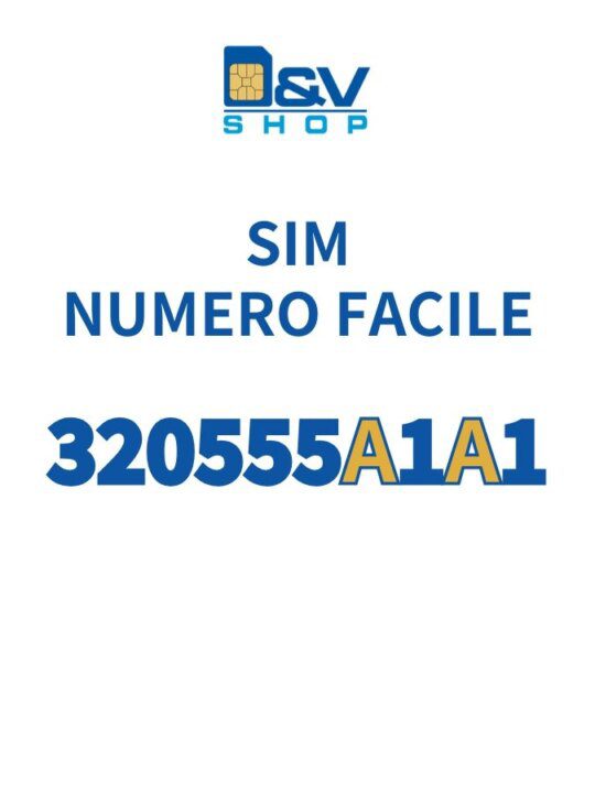 SIM Wind3 Numero Facile 320555A1A1 Da Attivare