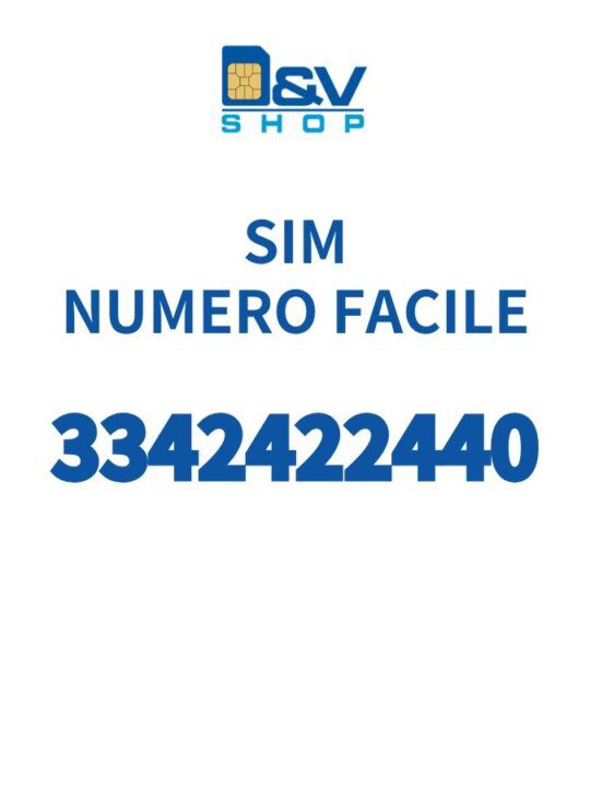 SIM Tim Numero Facile 3342422440 Da Attivare
