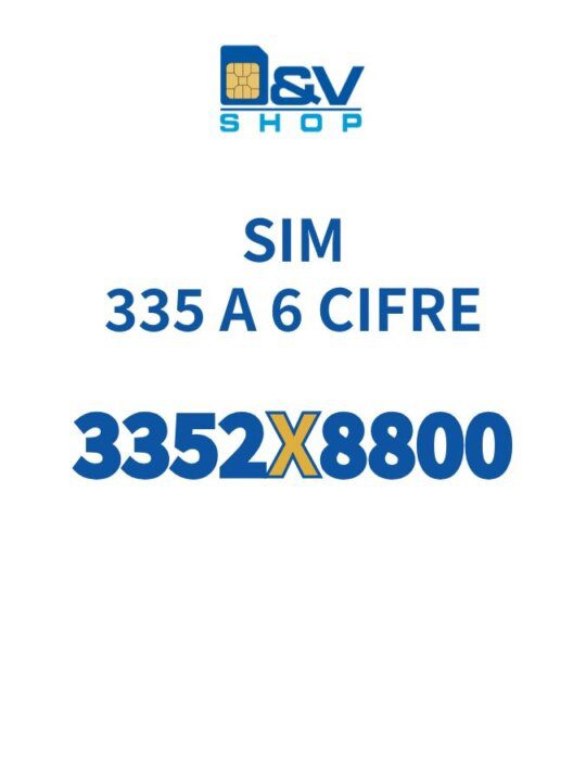 SIM Tim 335 a 6 Cifre 3352X8800 Rarità Numerica