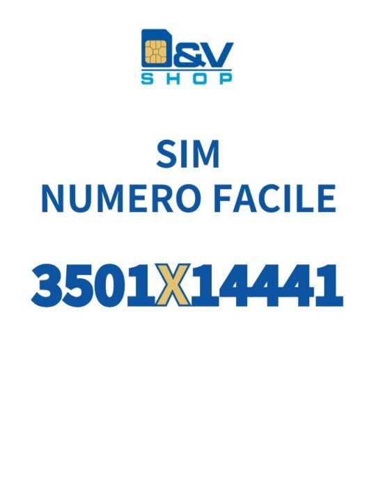 SIM Kena Mobile Numero Facile 3501X14441 Da Attivare
