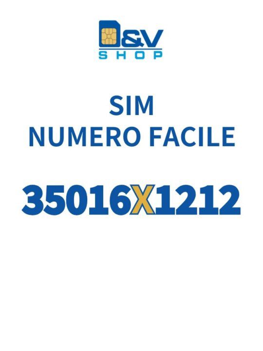 SIM Kena Mobile Numero Facile 35016X1212 Da Attivare