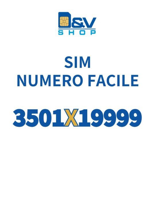 SIM Kena Mobile Numero Facile 3501X19999 Da Attivare