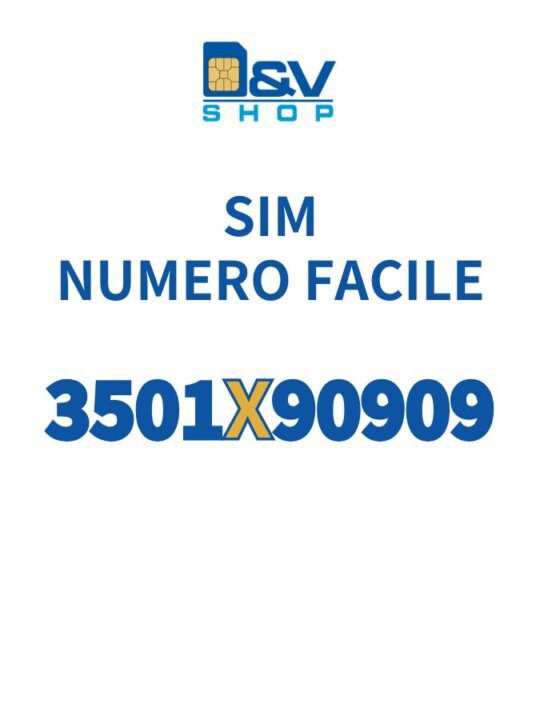 SIM Kena Mobile Numero Facile 3501X90909 Da Attivare