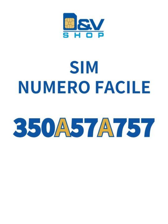 SIM Kena Mobile Numero Facile 350A57A757 Da Attivare