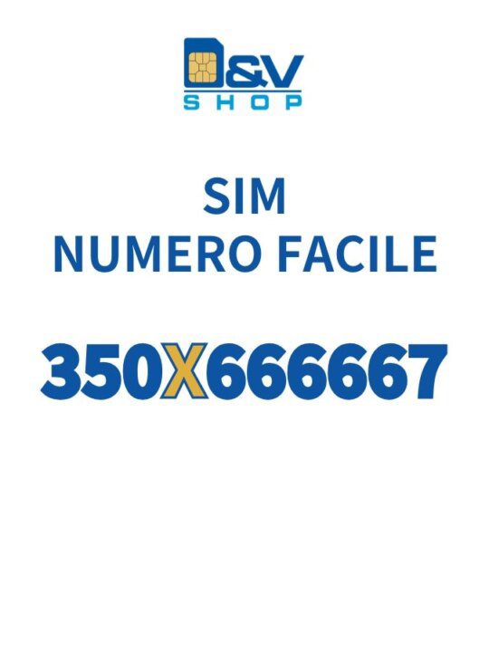 SIM Kena Mobile Numero Facile 350X666667 Da Attivare