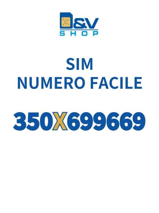 SIM Kena Mobile Numero Facile 350X699669 Da Attivare