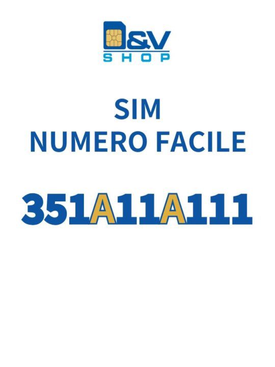 SIM Iliad Numero Facile 351A11A111