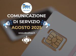 Agosto 2025: Comunicazione di servizio!