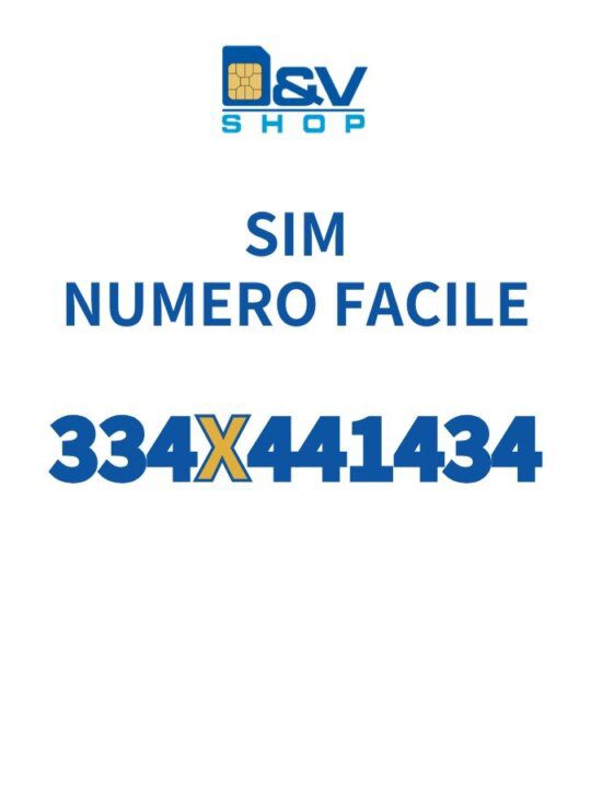 SIM Tim Numero Facile 334X441434 Da Attivare
