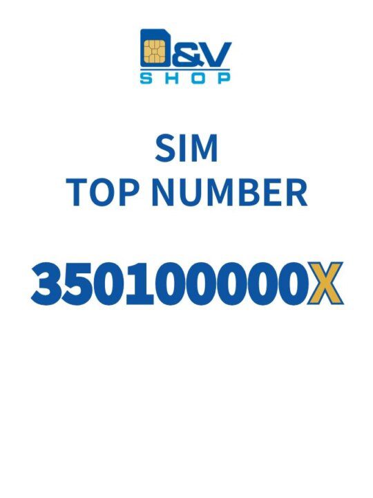 SIM Kena Mobile Top Number 350100000X Da Attivare