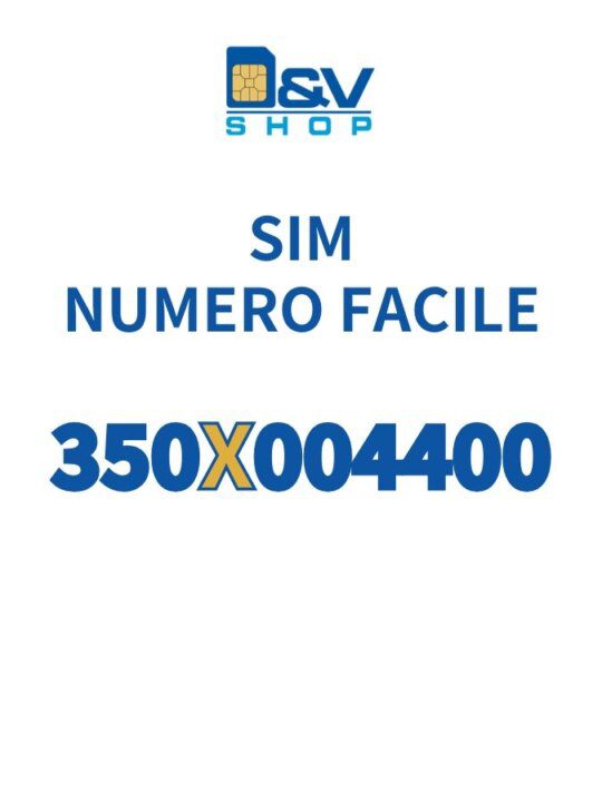 SIM Kena Mobile Numero Facile 350X004400 Da Attivare