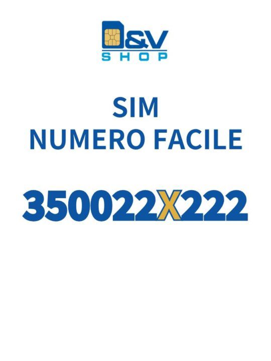SIM Kena Mobile Numero Facile 350022X222 Da Attivare