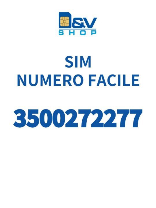 SIM Kena Mobile Numero Facile 3500272277 Da Attivare