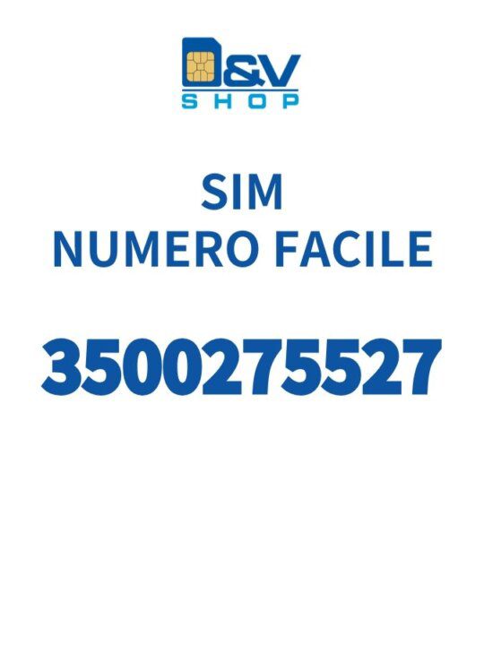 SIM Kena Mobile Numero Facile 3500275527 Da Attivare