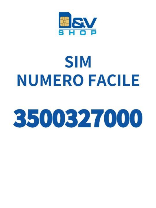 SIM Kena Mobile Numero Facile 3500327000 Da Attivare