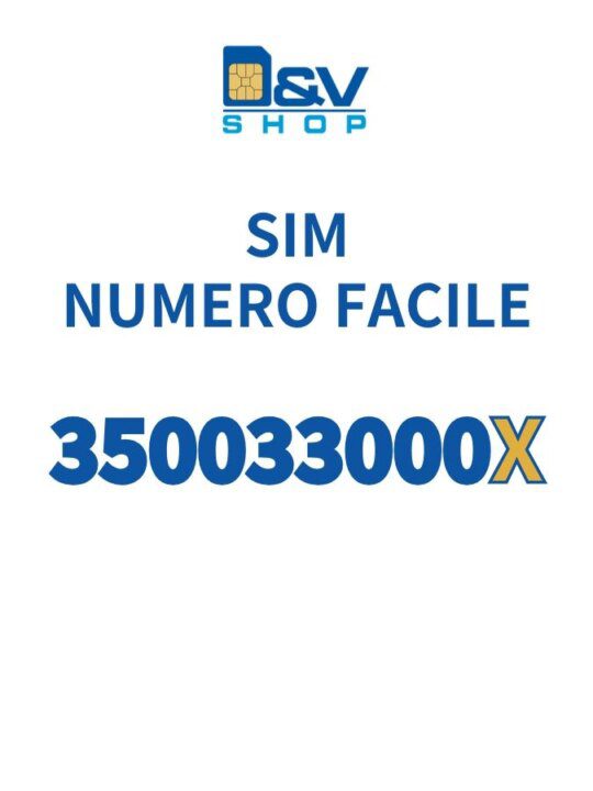 SIM Kena Mobile Numero Facile 350033000X Da Attivare