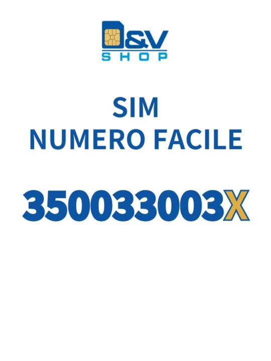 SIM Kena Mobile Numero Facile 350033003X Da Attivare