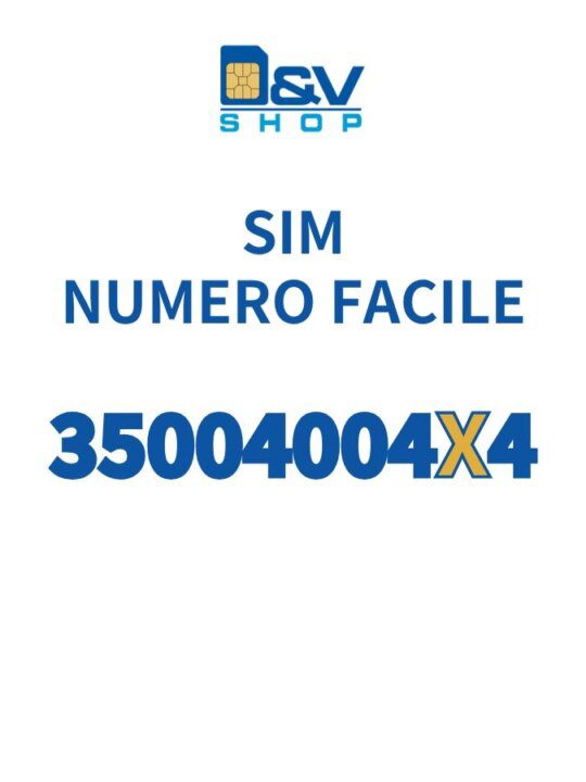 SIM Kena Mobile Numero Facile 35004004X4 Da Attivare