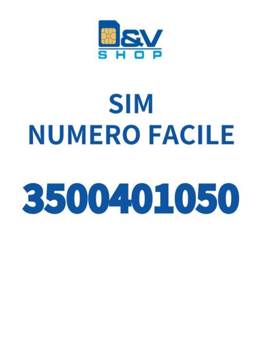 SIM Kena Mobile Numero Facile 3500401050 Da Attivare