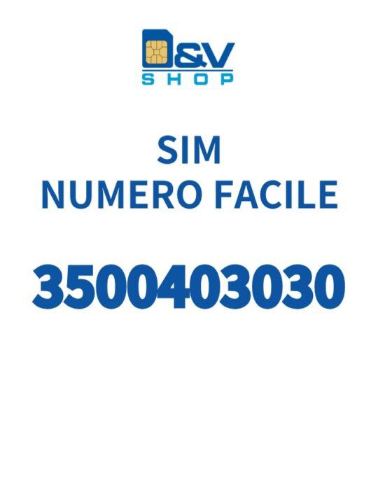 SIM Kena Mobile Numero Facile 3500403030 Da Attivare