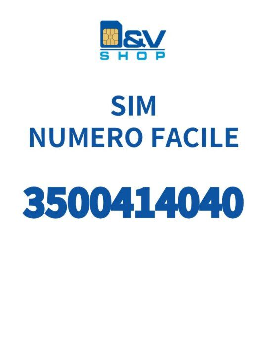 SIM Kena Mobile Numero Facile 3500414040 Da Attivare
