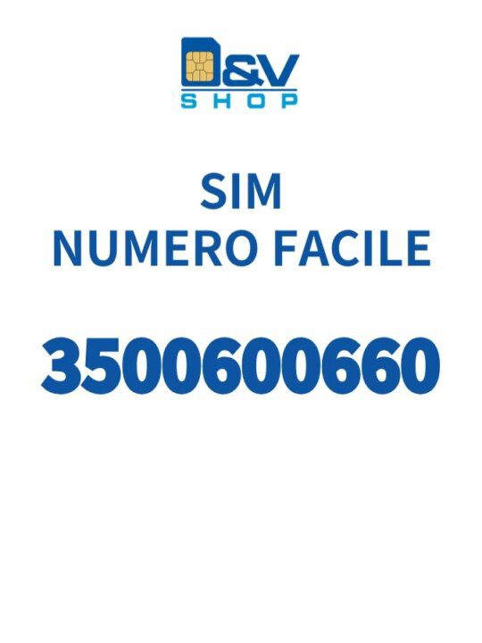 SIM Kena Mobile Numero Facile 3500600660 Da Attivare
