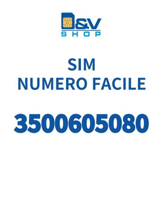 SIM Kena Mobile Numero Facile 3500605080 Da Attivare