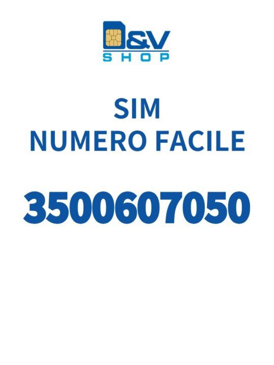 SIM Kena Mobile Numero Facile 3500607050 Da Attivare