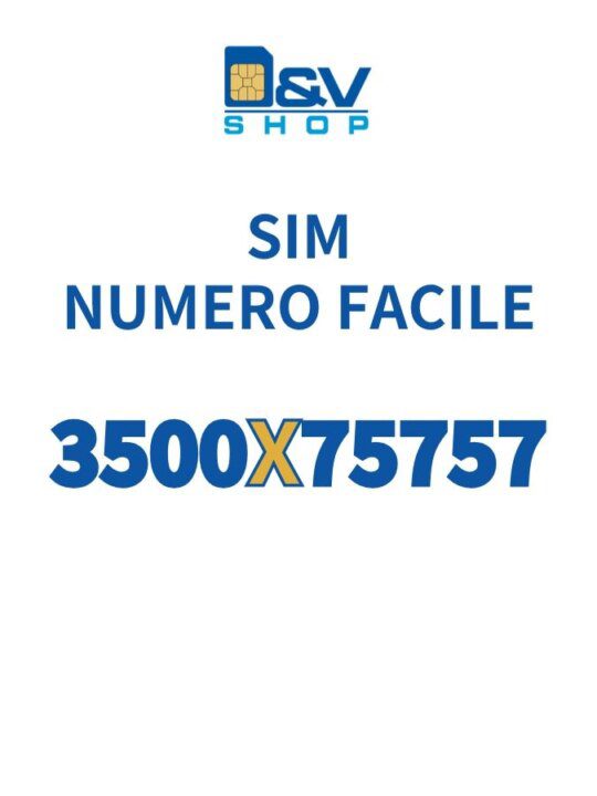 SIM Kena Mobile Numero Facile 3500X75757 Da Attivare