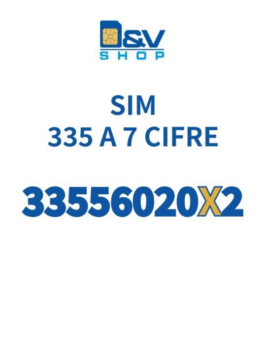 SIM Tim 335 a 7 Cifre 33556020X2