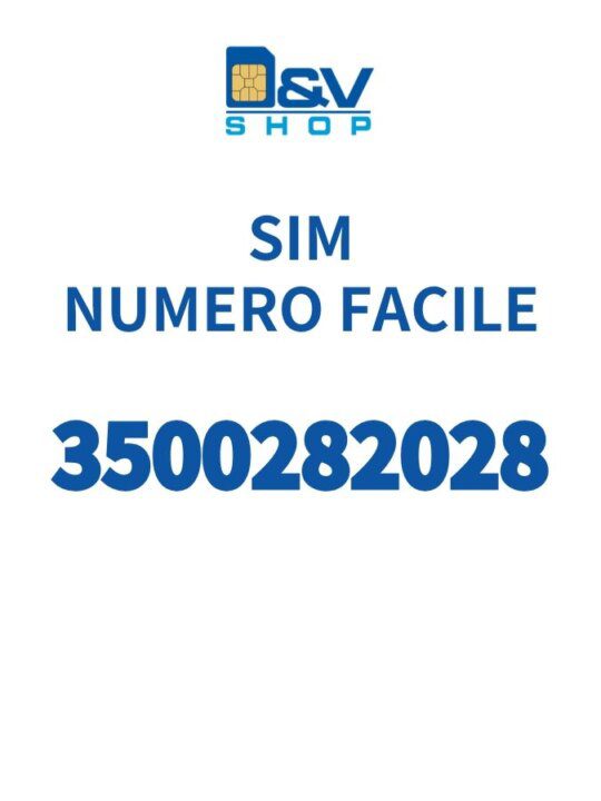 SIM Kena Mobile Numero Facile 3500282028 Da Attivare