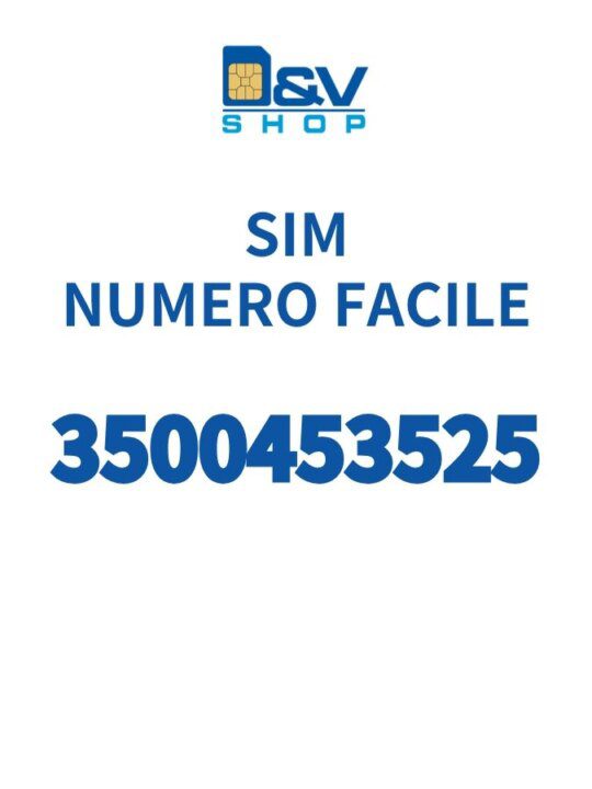 SIM Kena Mobile Numero Facile 3500453525 Da Attivare