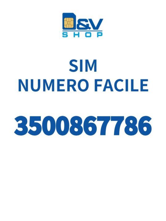 SIM Kena Mobile Numero Facile 3500867786 Da Attivare