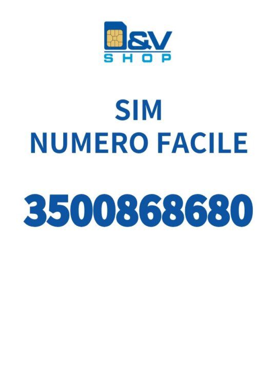 SIM Kena Mobile Numero Facile 3500868680 Da Attivare
