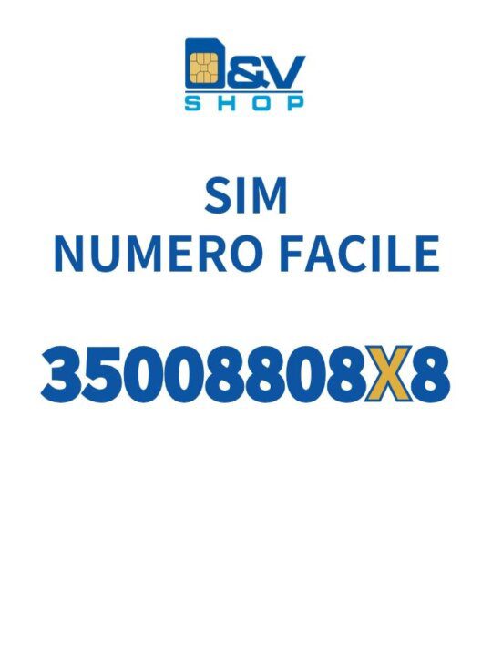 SIM Kena Mobile Numero Facile 35008808X8 Da Attivare