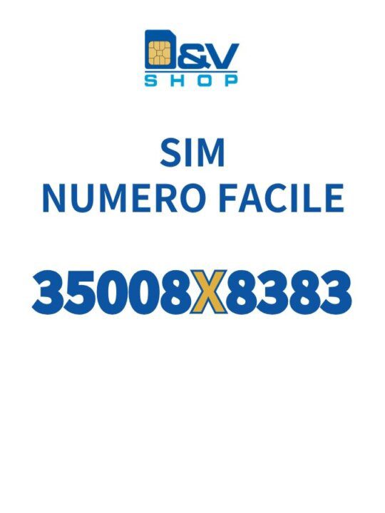 SIM Kena Mobile Numero Facile 35008X8383 Da Attivare