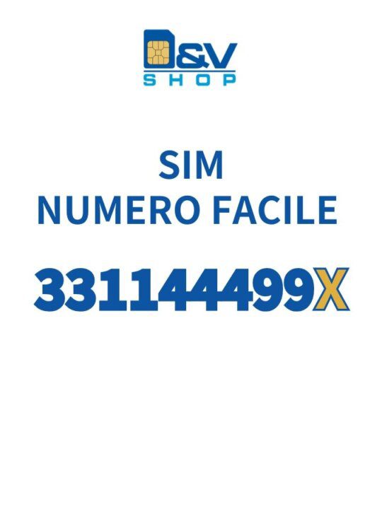 SIM Tim Numero Facile 331144499X Da Attivare