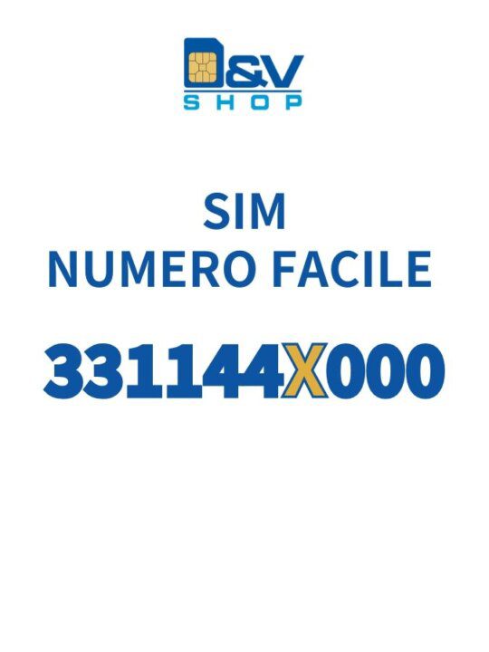 SIM Tim Numero Facile 331144X000 Da Attivare