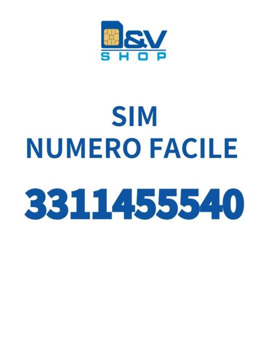 SIM Tim Numero Facile 3311455540 Da Attivare