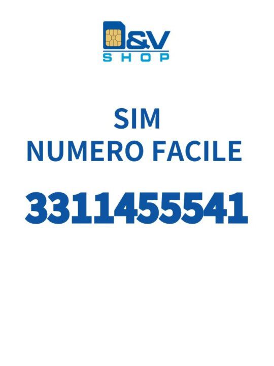 SIM Tim Numero Facile 3311455541 Da Attivare