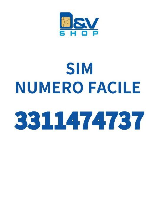 SIM Tim Numero Facile 3311474737 Da Attivare