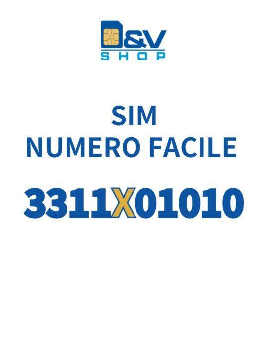 SIM Tim Numero Facile 3311X01010 Da Attivare