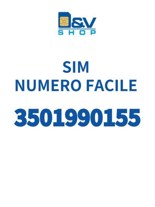 SIM Kena Mobile Numero Facile 3501990155 Da Attivare
