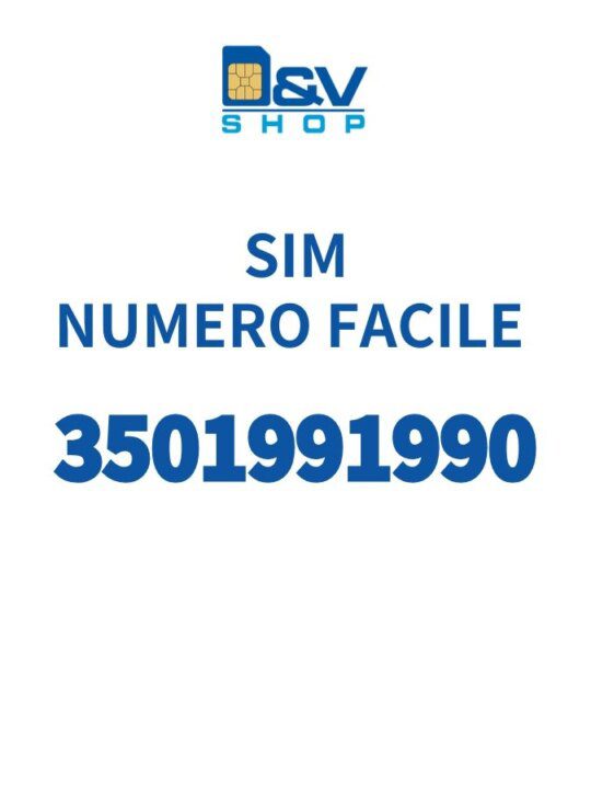 SIM Kena Mobile Numero Facile 3501991990 Da Attivare