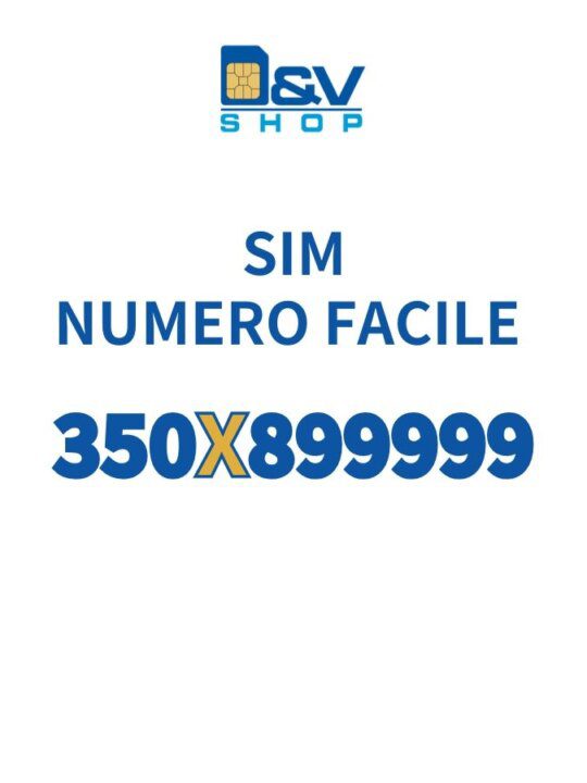 SIM Kena Mobile Numero Facile 350X899999 Da Attivare
