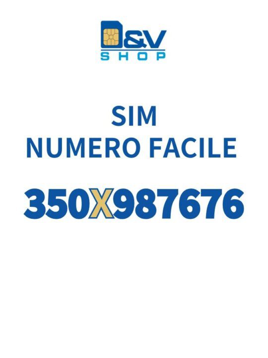 SIM Kena Mobile Numero Facile 350X987676 Da Attivare