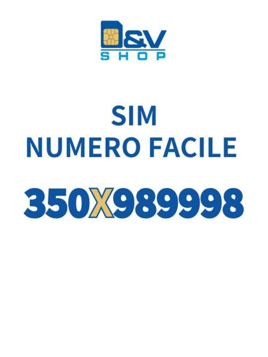 SIM Kena Mobile Numero Facile 350X989998 Da Attivare
